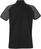 Acode Poloshirt Damen 7651 PIQ schwarz/grau - Rückansicht