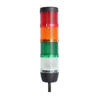 127952 Stex24 Signalsäule weiß-grün-gelb-rot, 70mm, 24V AC/DC, LED-Blinklicht Kabel 0,6 Meter, SS70-OB4/24 120