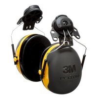 3M PELTOR X2P3 HELMET MOUNTED EARMUFFS SNR30 YELLOW