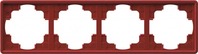 GIRA Rahmen 4f rot S-Color 021443
