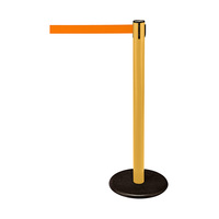 Barrier Post / Barrier Stand "Guide 28" | yellow orange similar to Pantone 021 4000 mm