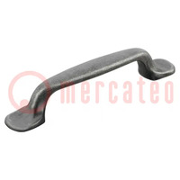 Holder; ZnAL; antique silver; H: 23.5mm; L: 131mm; W: 20mm; handle