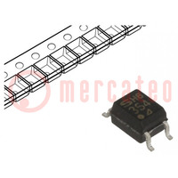 Optocoupler; SMD; Ch: 1; OUT: transistor; Uinsul: 3.75kV; Uce: 80V