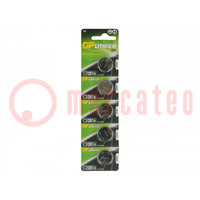 Battery: lithium; 3V; CR2016,coin; 90mAh; non-rechargeable; 5pcs.