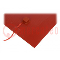 Heating mat; silicone; 460x270mm; 230V; 700W; -30÷180°C; 2W/cm2