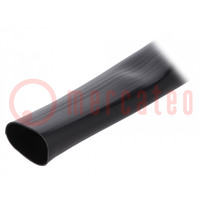 Insulating tube; PVC; black; -20÷125°C; Øint: 22mm; L: 10m; UL94V-0