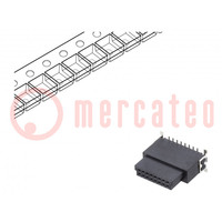 Connector: plaat-plaat; vrouwelijk; PIN: 16; 1,27mm; -55÷125°C