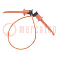 Test lead; 60VDC; 30VAC; 5A; clip-on hook probe,both sides; 3781