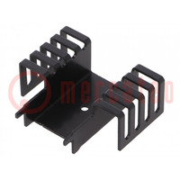 Heatsink: extruded; U; TO218,TO247; black; L: 41.2mm; W: 51mm; H: 19mm