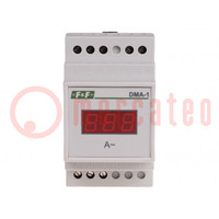 Ampermérő; digitális,panelmérő; 0÷100A; True RMS; DIN sínre; LED