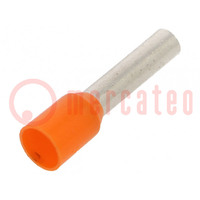 Tip: bootlace ferrule; insulated; copper; 4mm2; 12mm; tinned; 12AWG