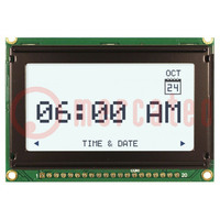 Display: LCD; grafisch; 128x64; FSTN Positive; wit; 75x52,7x8,9mm