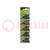 Battery: lithium; 3V; CR2016,coin; 90mAh; non-rechargeable; 5pcs.