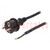 Cable; 3x1mm2; CEE 7/7 (E/F) plug,wires,SCHUKO plug; rubber; 2m