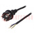 Cable; 3x1mm2; CEE 7/7 (E/F) plug,wires,SCHUKO plug; rubber; 4m