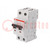 Circuit breaker; 400VAC; Inom: 6A; Poles: 2; for DIN rail mounting