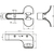 Skizze zu FSB Drückeraufsatz für den Unterarm Kunststoff schwarz