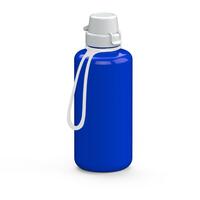 Artikelbild Trinkflasche "School", 1,0 l, inkl. Strap, blau/weiß