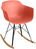 Schaukelstuhl Emeo mit Armlehne; 69x58x82.5 cm (BxTxH); Sitz marsala, Gestell