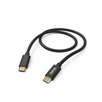 Hama Fabric USB Kabel USB 2.0 1,5 m USB C Schwarz