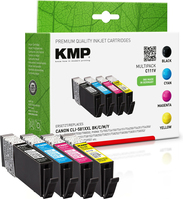 KMP 1577,0205 inktcartridge 4 stuk(s) Compatibel Zwart, Cyaan, Magenta, Geel