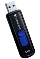 Transcend JetFlash elite JetFlash 760, 64GB USB-Stick USB Typ-A 3.2 Gen 1 (3.1 Gen 1) Schwarz, Blau