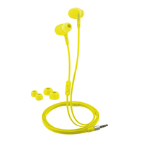 LogiLink HS0043 słuchawki/zestaw słuchawkowy Przewodowa Douszny Połączenia/muzyka Żółty