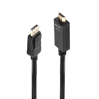 Lindy 36920 video kabel adapter 0,5 m DisplayPort HDMI Type A (Standaard) Zwart