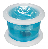 TRIXIE Bubble Stream Futter-/Wasserspender für Hunde/Katzen Kunststoff Blau, Transparent, Weiß Universal Automatische Haustiertränke