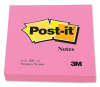 Post-It 654N zelfklevend notitiepapier Roze 100 vel Zelfplakkend