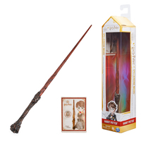 Wizarding World HARRY POTTER- - VARITA HARRY POTTER DELUXE - Auténtica Varita de Harry Potter Original de 30 cm con Tarjeta de Hechizo - 6062056 - Juguetes Niños 6 Años +
