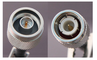 DMT 25m N-Male/FF400/TNC-Male coax-kabel FF400/TNC Zwart