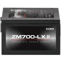 Zalman ZM700-LXII tápegység 700 W 20+4 pin ATX ATX Fekete