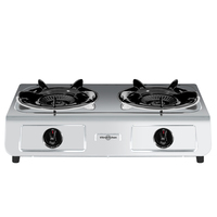 Vitrokitchen 260IB hobs Acero inoxidable Encimera Encimera de gas 2 zona(s)