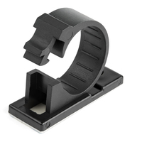 StarTech.com 100 Adhesive Cable Management Clips Black - Network/Ethernet/Office Desk/Computer Cord Organizer - Sticky Cable/Wire Holders - Nylon Self Adhesive Clamp UL/94V-2 Fi...