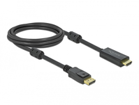 DeLOCK 85956 Videokabel-Adapter 2 m HDMI Typ A (Standard) DisplayPort Schwarz