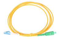 Extralink EX.16606 kabel optyczny 1 m LC SC FTTH G.657.A1 Żółty