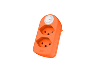 Max Hauri AG 161256 Netzstecker-Adapter Typ J Orange