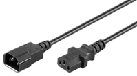 Microconnect PE040630 tápkábel Fekete 3 M C13 csatlakozó C14 csatlakozó