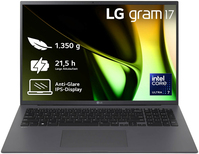 LG Gram 17Z90S-G.AA79G laptop Intel Core Ultra 7 155H 43,2 cm (17") WQXGA 16 GB LPDDR5x-SDRAM 1 TB SSD Wi-Fi 6E (802.11ax) Windows 11 Home Grau