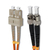 Qoltec 54065 kabel optyczny 3 m SC ST OM2 Pomarańczowy