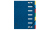 Exacompta 55072E Tab-Register Blau, Mehrfarbig