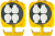 Brennenstuhl 1151760 rozgałęziacz 5 m 2 x gniazdo sieciowe Czarny, Biały, Żółty