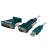 LogiLink UA0042A seriële kabel Grijs, Wit 1,2 m USB Type-A DB-9