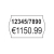 Avery PLP1626 étiquette auto-collante Etiquette prix Permanent Blanc 12000 pièce(s)