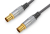Ednet 84600 cable coaxial 1,5 m IEC/Coax Negro