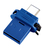 Verbatim 49967 USB flash meghajtó 64 GB USB Type-A / USB Type-C 3.2 Gen 1 (3.1 Gen 1) Fekete, Kék, Ezüst