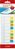 Brunnen 1055888 Klebezettel Rechteck Blau, Grün, Orange, Weiß, Gelb 20 Blätter Selbstklebend