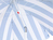 KOOR F01052 Terrassenschirm Strandschirm Rund Blau, Weiß
