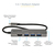 StarTech.com USB C Multiport Adapter - USB-C to HDMI 2.0b 4K 60Hz (HDR10), 100W Power Delivery Pass-Through, 4-Port USB 3.0 Hub - USB Type-C Mini Dock - 12" (30cm) Long Attached...